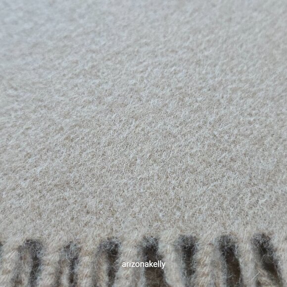 Nordstrom Cashmere Camel Woven Fringe Scarf Tan - Picture 7 of 14